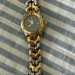 Tag Heuer Two-Tone Link Bracelet Watch in Gold and Silver